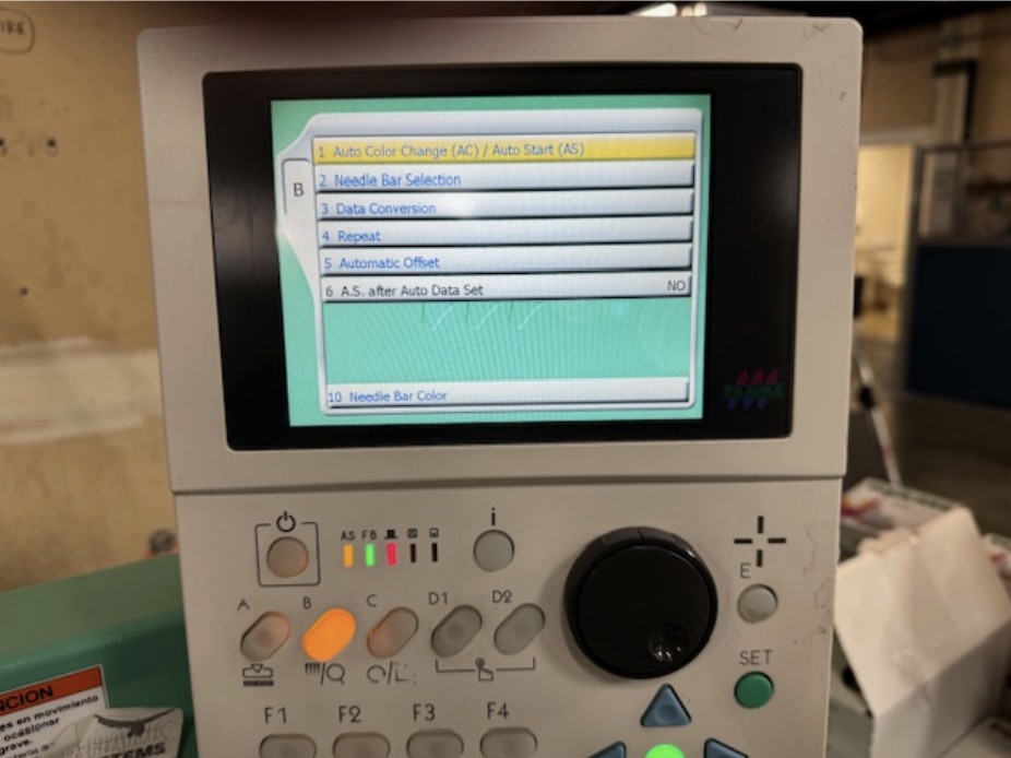 Embroidery machine settings Embroidery machine settings