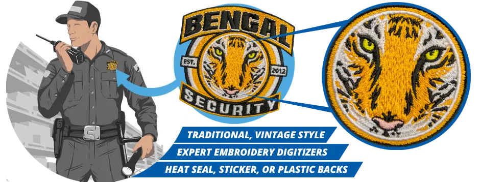 Security Enforcement Agent embroidered hook and loop patch